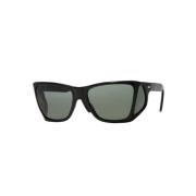 Zwarte montuur zonnebril Persol , Black , Dames