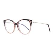 Bruine ronde optische monturen met blauw filter Tom Ford , Brown , Dam...