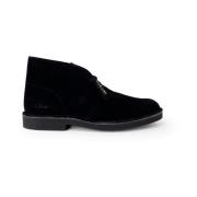 Leren enkellaarzen met 2 cm hak Clarks , Black , Heren