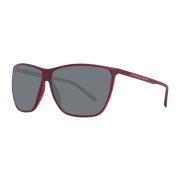 Rode Square Zonnebril met UV-bescherming Porsche Design , Red , Dames