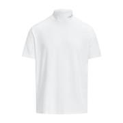 Mock Neck Logo T-Shirt Wit Korte Mouw Polo Ralph Lauren , White , Here...