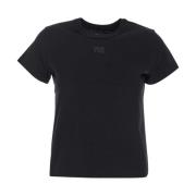 Katoenen Tee Essential Shrunk Stijl T by Alexander Wang , Black , Dame...