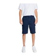 Stretch Katoenen Bermuda Shorts Collectie Armani Exchange , Blue , Her...