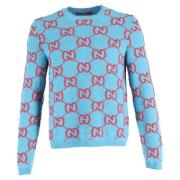 Pre-owned Wool tops Gucci Vintage , Blue , Heren