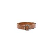 Bruine Snakeskin Cirkel Gesp Riem Séfr , Brown , Heren