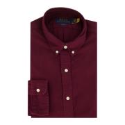 Bordeaux Casual Overhemd Slim Fit Polo Ralph Lauren , Red , Heren