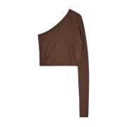 Katoenen Ziggy Top Rick Owens , Brown , Dames