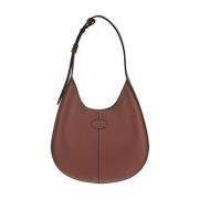 Leren Hobo Tas Tod's , Brown , Dames