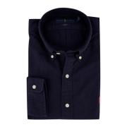 Casual Donkerblauw Overhemd Slim Fit Polo Ralph Lauren , Blue , Heren