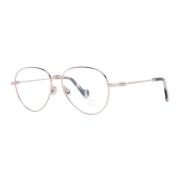 Roségouden Aviator Optische Monturen Moncler , Pink , Unisex