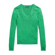 Preppy Groene Pullover Polo Ralph Lauren , Green , Dames