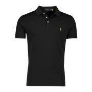 Zwarte poloshirt met korte mouwen Polo Ralph Lauren , Black , Heren