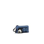 Blauwe Leren Accessoiretas Damescollectie Desigual , Blue , Dames