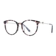 Bruine Ronde Optische Monturen met Kunststof Lenzen Moncler , Brown , ...