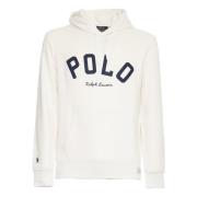 Crème Logo Hoodie Sweatshirt Aw24 Polo Ralph Lauren , Beige , Heren