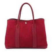 Pre-owned Leather handbags Hermès Vintage , Red , Dames