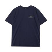 Katoenen Logo T-shirt Balmain , Blue , Heren