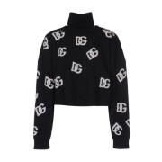 Turtleneck gebreide kleding van zuivere wol Dolce & Gabbana , Black , ...