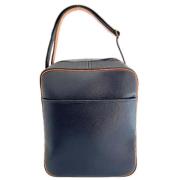 Pre-owned Leather shoulder-bags Hermès Vintage , Blue , Dames