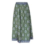 Groene Zijden Rok Elegant Statement Stuk Zimmermann , Multicolor , Dam...