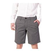 Katoenen Bermuda Shorts Armani Exchange , Black , Heren