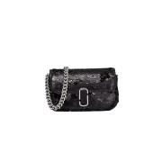 Paillet Mini Schoudertas Marc Jacobs , Black , Dames