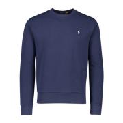 Donkerblauwe Ronde Hals Sweater Polo Ralph Lauren , Blue , Heren