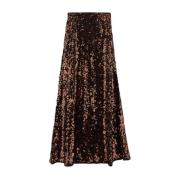 Dames Rok Mode Ganni , Brown , Dames