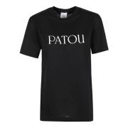 Zwart T-shirt Elegantie Garderobe Patou , Black , Dames