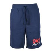 Katoenmix Bermuda Shorts Polo Ralph Lauren , Blue , Heren