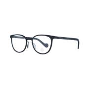 Zwarte ronde optische monturen met demo lenzen Moncler , Black , Dames