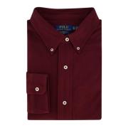 Casual Bordeaux Shirt Katoen NorHeren Pasvorm Polo Ralph Lauren , Red ...