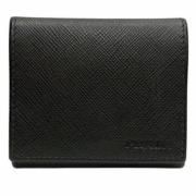 Pre-owned Leather wallets Prada Vintage , Black , Dames