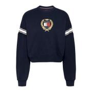 Stijlvolle Sweatshirt voor Mannen Tommy Jeans , Blue , Dames