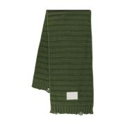 Wollen Logo Sjaal MM6 Maison Margiela , Green , Dames