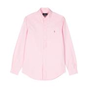 Katoenen geborduurd Oxford overhemd Polo Ralph Lauren , Pink , Heren