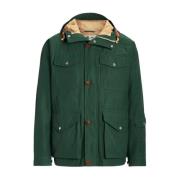 Groene Field Jacket Rits Logo Polo Ralph Lauren , Green , Heren