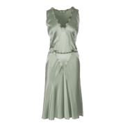 Pre-owned Silk dresses Moschino Pre-Owned , Green , Dames