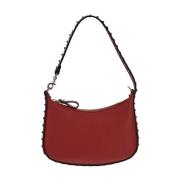 Mini Rockstud Leren Tas Valentino Garavani , Red , Dames