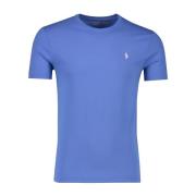 Blauw Custom Slim Fit T-shirt Polo Ralph Lauren , Blue , Heren