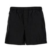 Zwarte Sea Zwemshorts Elastische Taille Valentino , Black , Heren