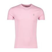 Roze Custom Slim Fit T-shirt Polo Ralph Lauren , Pink , Heren