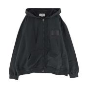 Katoenen Logo Hoodie MM6 Maison Margiela , Black , Heren