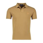 Slim Fit Kortemouw Poloshirt Polo Ralph Lauren , Brown , Heren