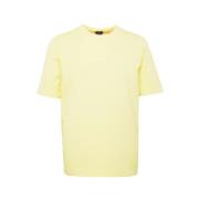 Gele Katoenen T-shirt met korte mouwen Hugo Boss , Yellow , Heren