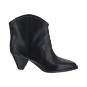 Leren Enkellaarzen Isabel Marant , Black , Dames