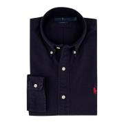 Casual donkerblauw shirt katoen Polo Ralph Lauren , Blue , Heren