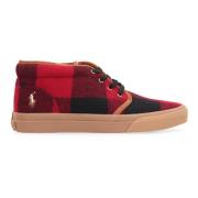 Wol Mid-Top Sneakers Polo Ralph Lauren , Red , Heren