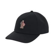 Katoenen Logo Cap Moncler , Black , Unisex