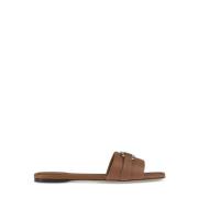 Ornament Double Gancio Sandalen Salvatore Ferragamo , Brown , Dames